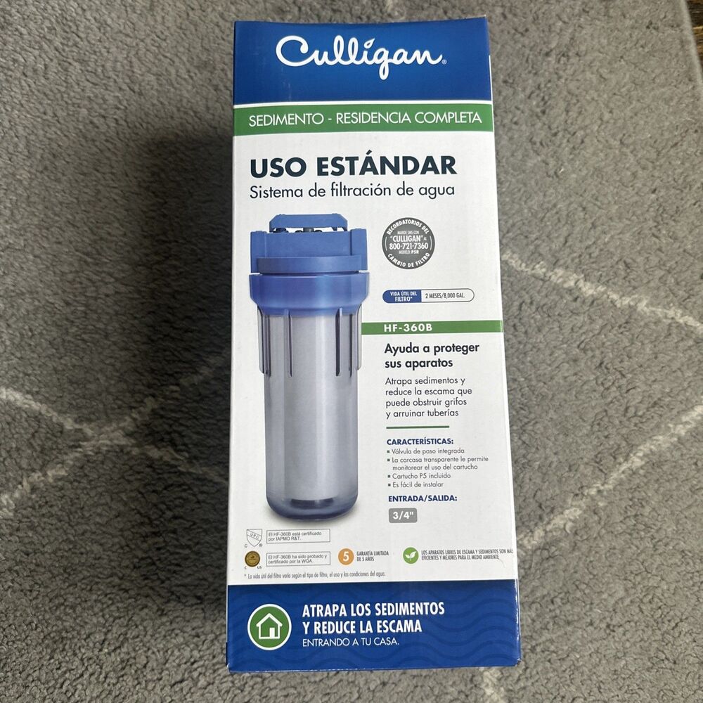 Culligan Whole House Sediment Standard Duty Water Filter HF-360B Genuine OEM - Picture 3 of 6